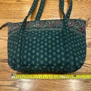 Green Patterned Tote Bag